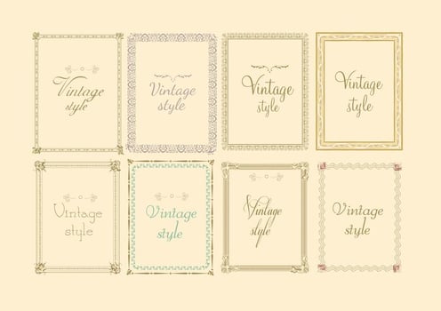 Decorative Vintage Frame Vectors 