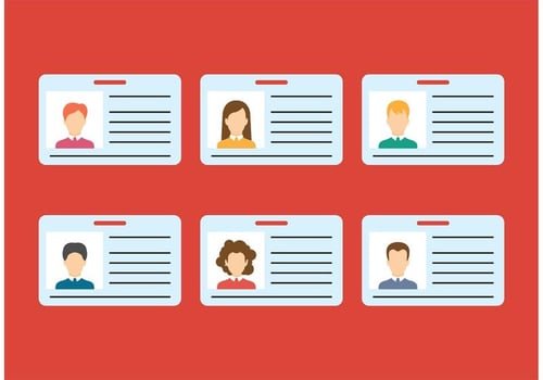 Identification Card Vectors