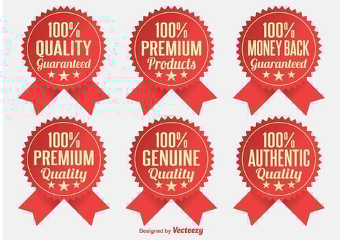 Premium Quality Badges vector