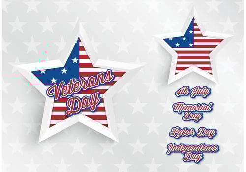 Free Vector Abstract USA Star Background
