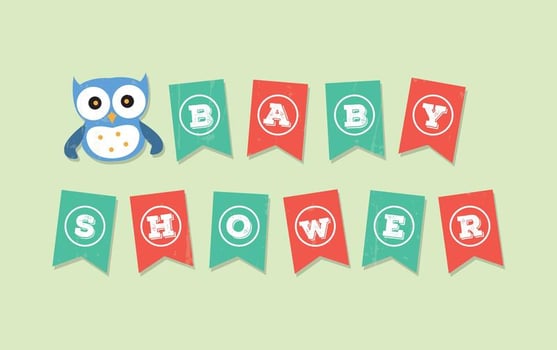 Baby Shower Sign Vector