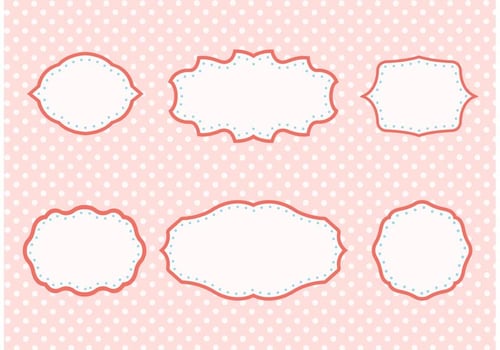 Shabby Chic Retro Frames vector