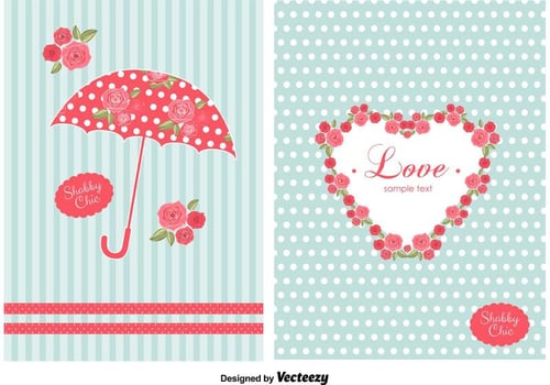 Shabby Chic Style Backgrounds vector