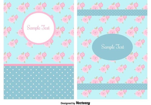 Shabby Chic Style Backgrounds vector