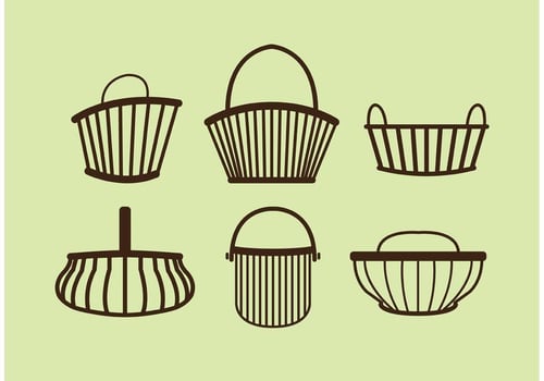 Old Basket Vectors
