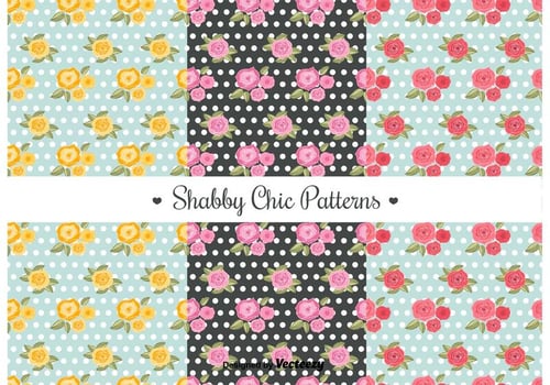 Shabby Chic Patterns vector