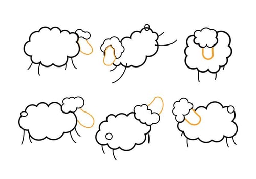Isolated Sheep vector