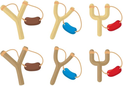 Slingshots vector
