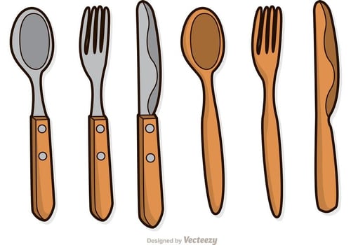 Wooden Utensil Vectors Pack