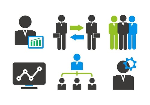Company icons vector