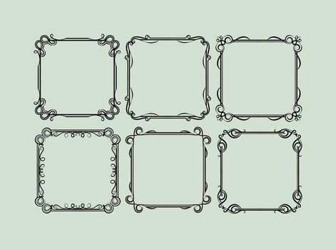 Vintage Victorian Frames vector