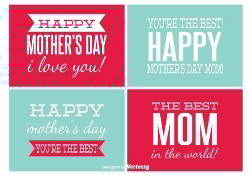 Mother's Day Labels vector