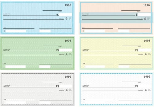 Blank Check Vector Pack 