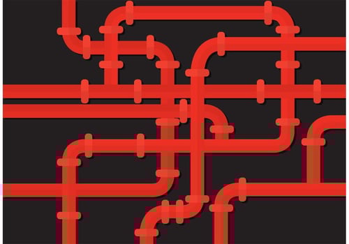 Sewer pipes vector