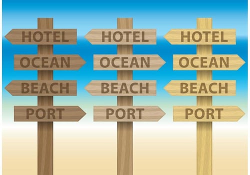 Billboards For Beach Signs  vector