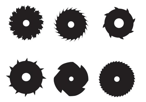Circular Saw Blade Vectors