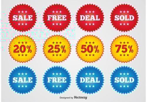 Promotional Badges vector