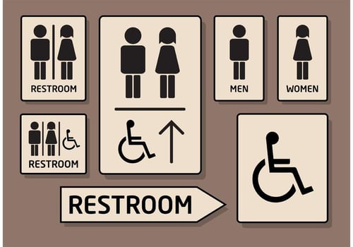 Rest Room Vector Icons