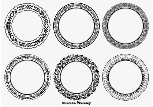 Decorative Round Frames vector