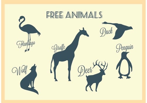 Free Vector Animal Silhouettes