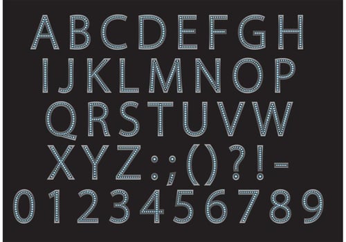 Silver Diamond Type vector