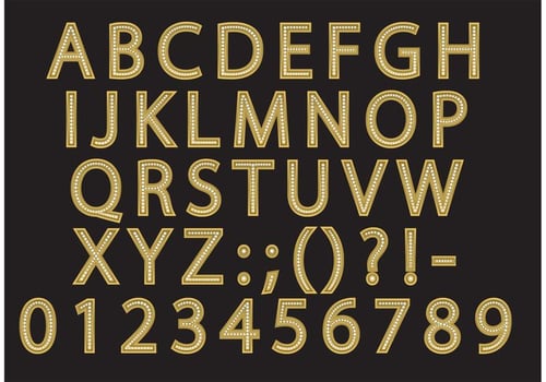 Golden Diamond Type vector
