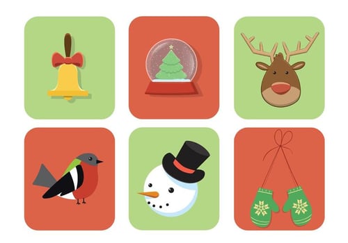 Vector Christmas elements