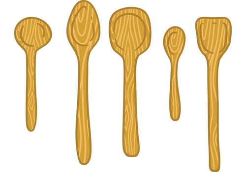 Free wooden spoon vector