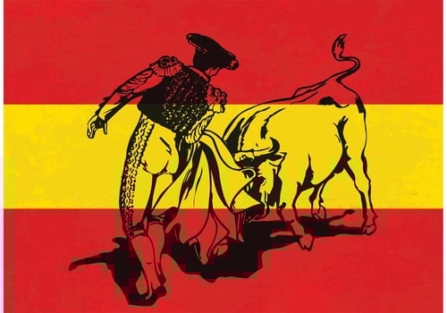 Free Vector Charging Bull In A Bullfight