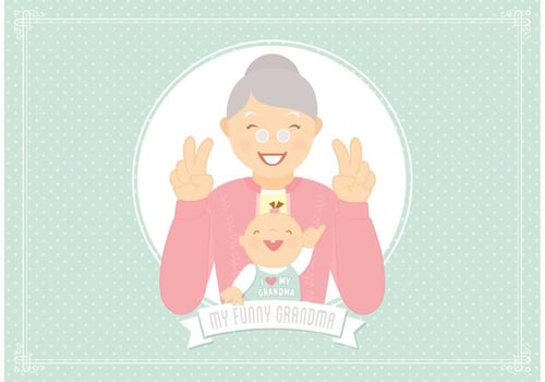 Funny Grandma Vector 
