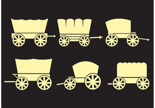 Covered Wagons Vectors 
