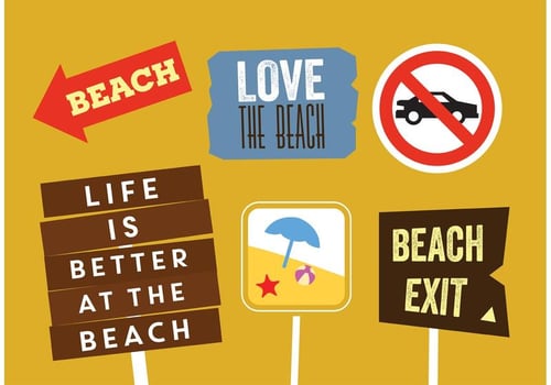 Vector Beach Badges