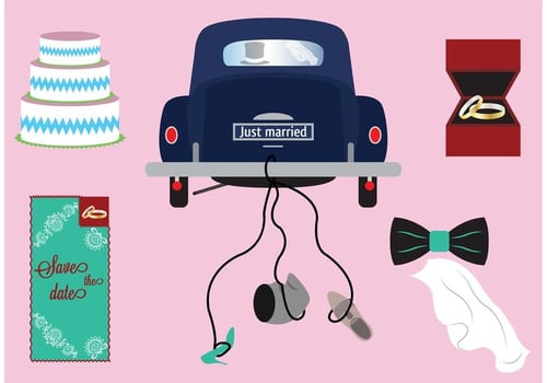 Just Married Vectors 