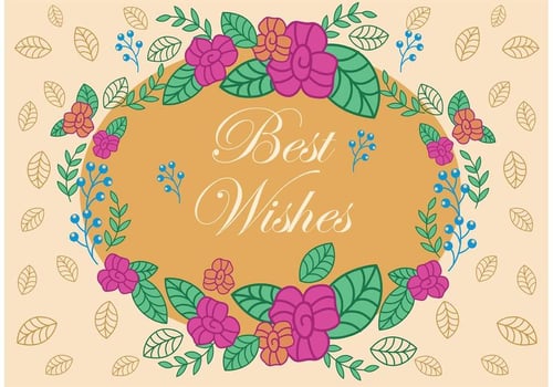 Best Wishes Vector