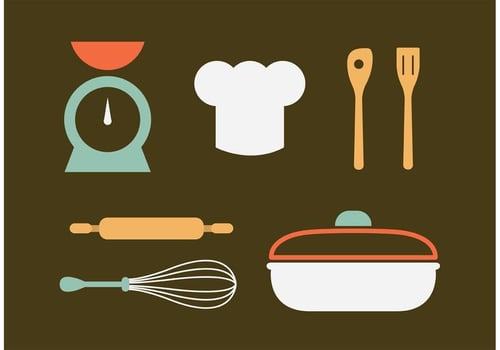 Vintage Kitchen Utensils Vectors