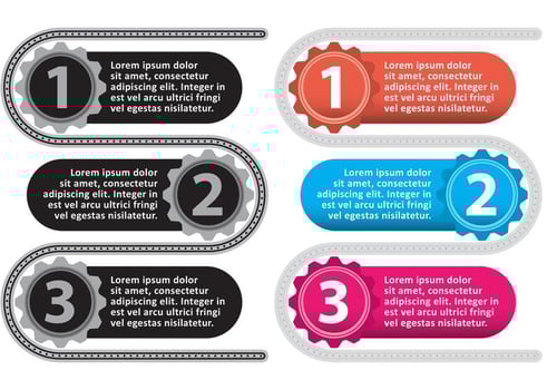 Conveyor Belt Vector Banners