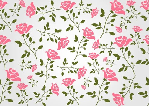 Seamless Floral Vector Background