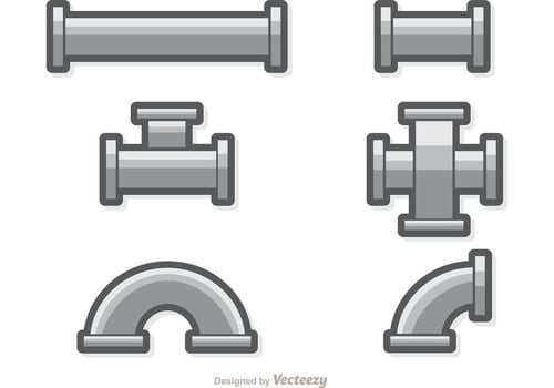 Sewer Pipe Set Vector