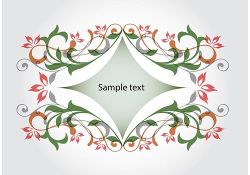 Abstract flowers background vector