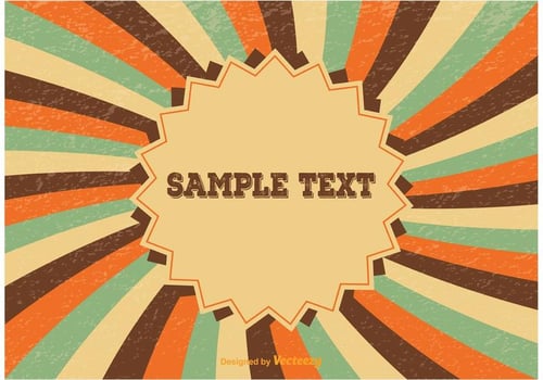 Grunge Sunburst Background vector