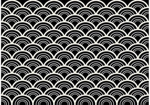 Black and White Seamless Abstract Pattern Vector