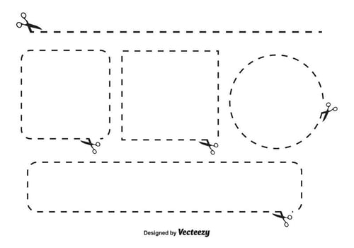 Vector Coupon Borders