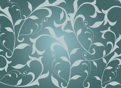 Seamless Swirly Floral Vector Background