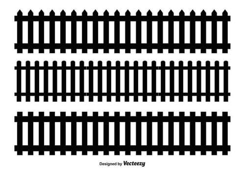 Picket Fence Vector Shapes