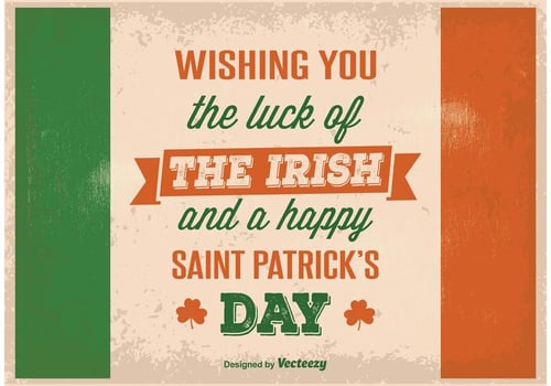 Vintage Saint Patrick's Day Poster vector