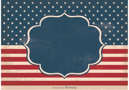 Old Vintage Independence Day Background vector
