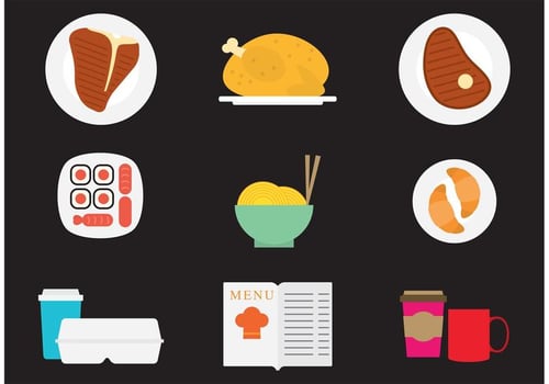 Dinner Vector Icons