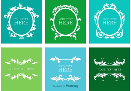 Vintage Text Frame Vectors