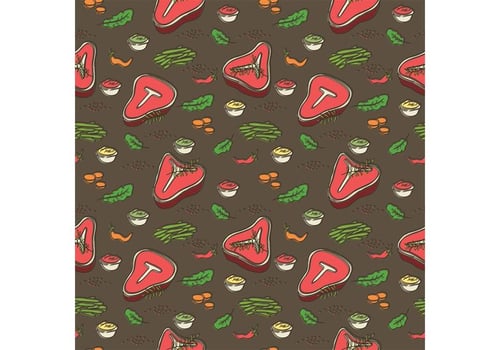 Free T Bone Steak Vector Pattern