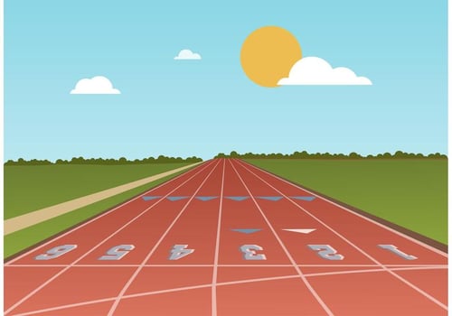 Free Running Track Vector